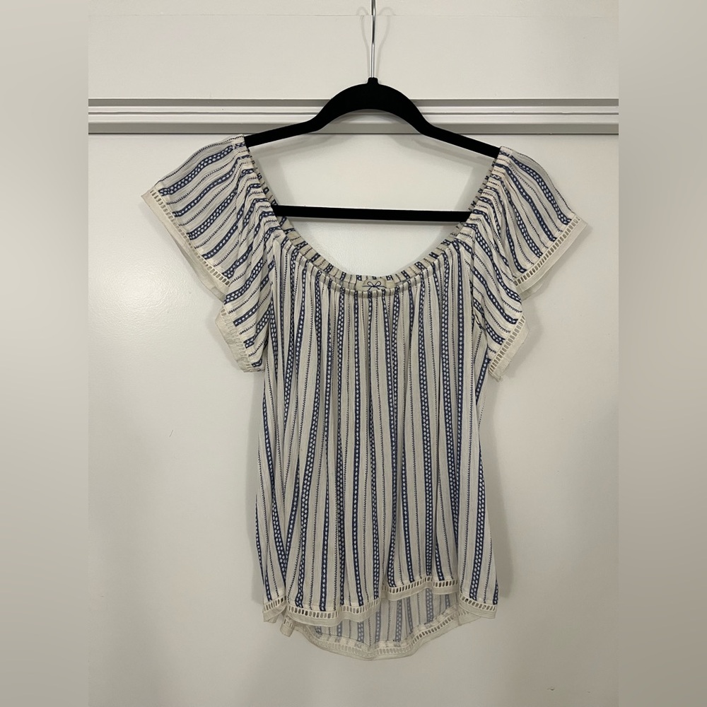 Striped Off The Shoulder Top
